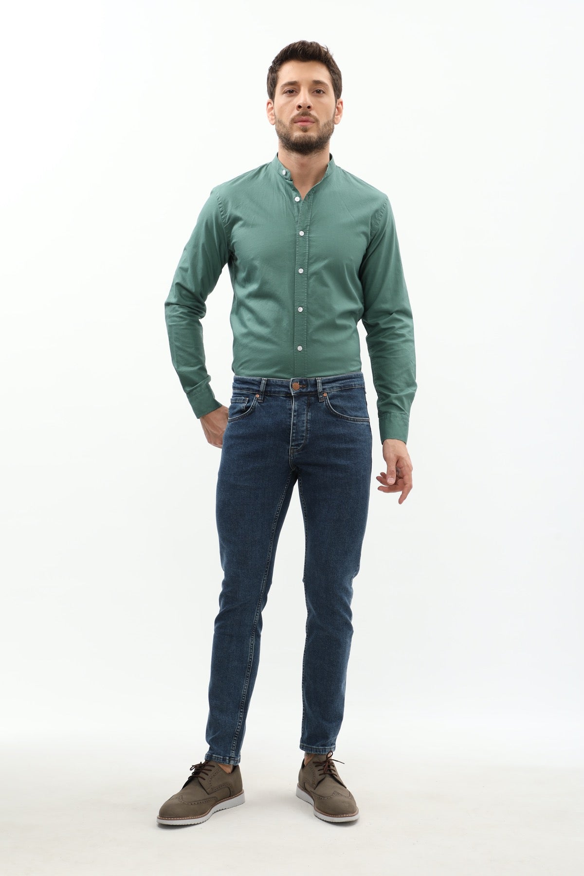 جينز JEANSPRO Slim Fit - رمادي فاتح