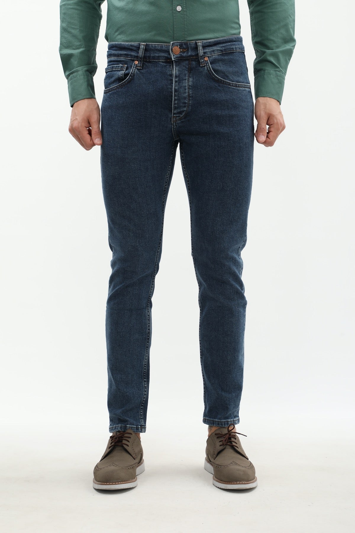 جينز JEANSPRO Slim Fit - رمادي فاتح