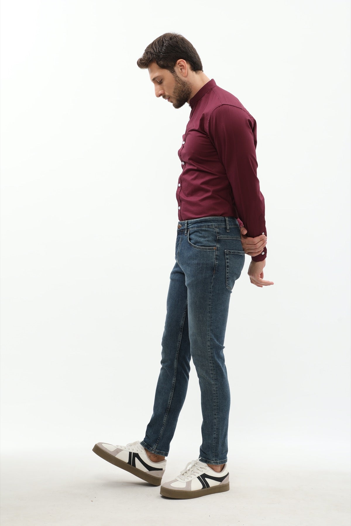 جينز JEANSPRO Slim Fit - رمادي فاتح