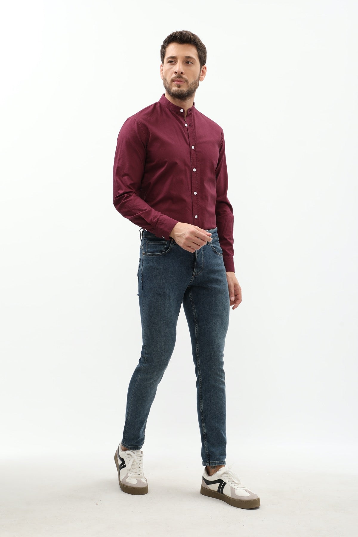 جينز JEANSPRO Slim Fit - رمادي فاتح