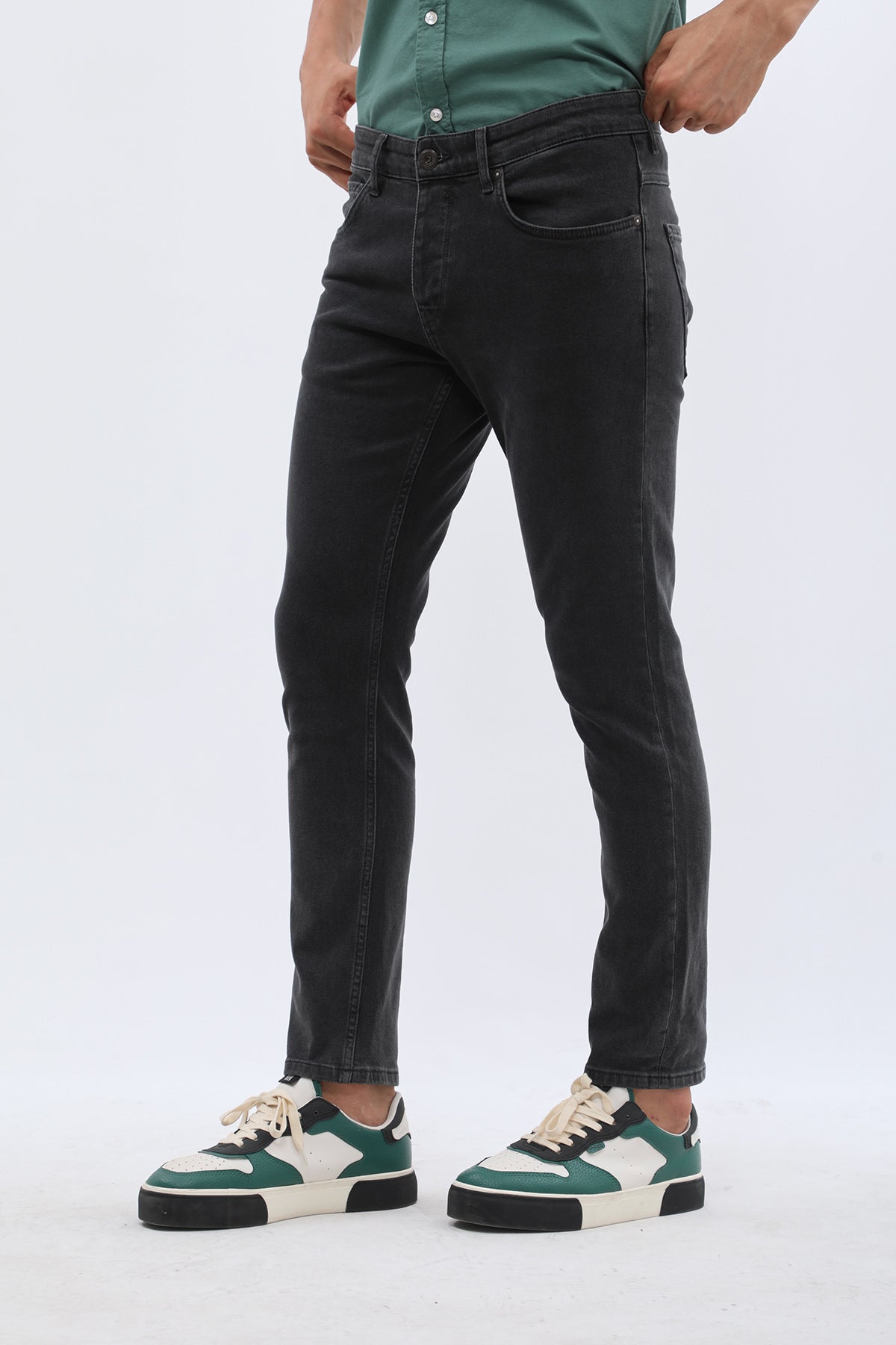 جينز JEANSPRO Slim Fit - رمادي غامق