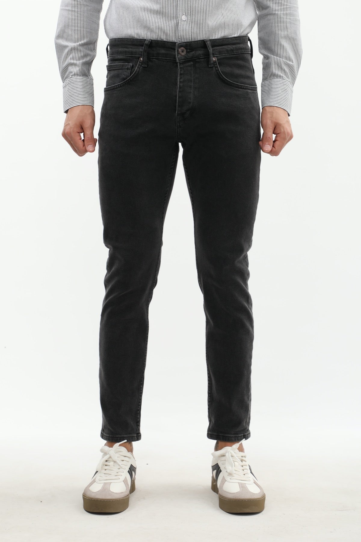 جينز JEANSPRO Slim Fit - رمادي فاتح