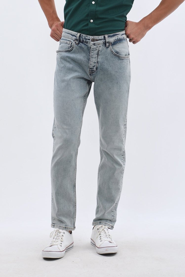 جينز JEANSPRO Slim Fit - أزرق فاتح مغسول