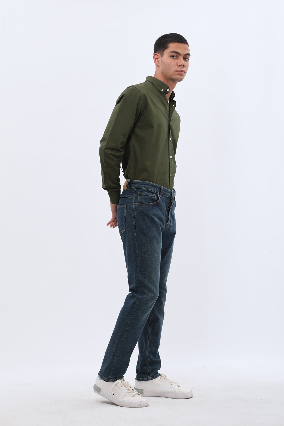 بنطلون جينز DNM UNITED Slim Fit - أزرق كلاسيكي