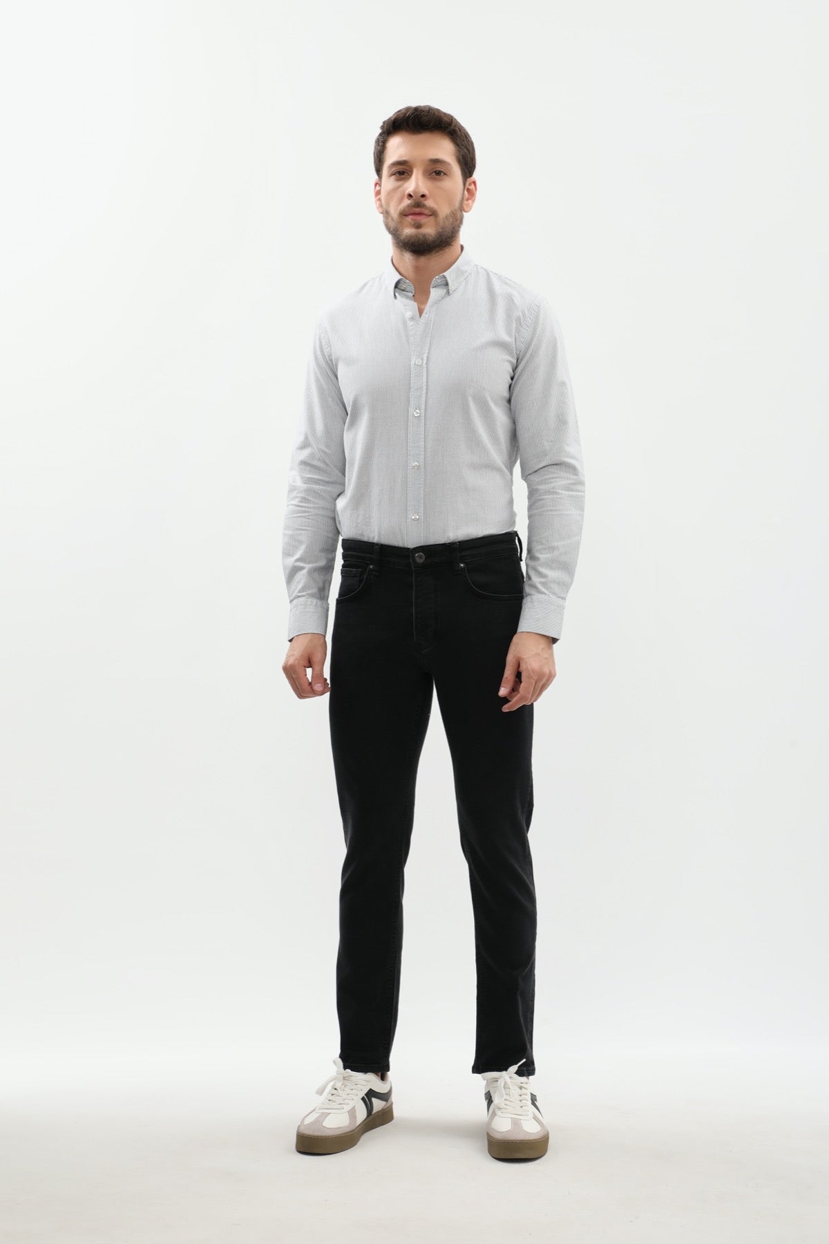 جينز JEANSPRO Slim Fit - رمادي فاتح