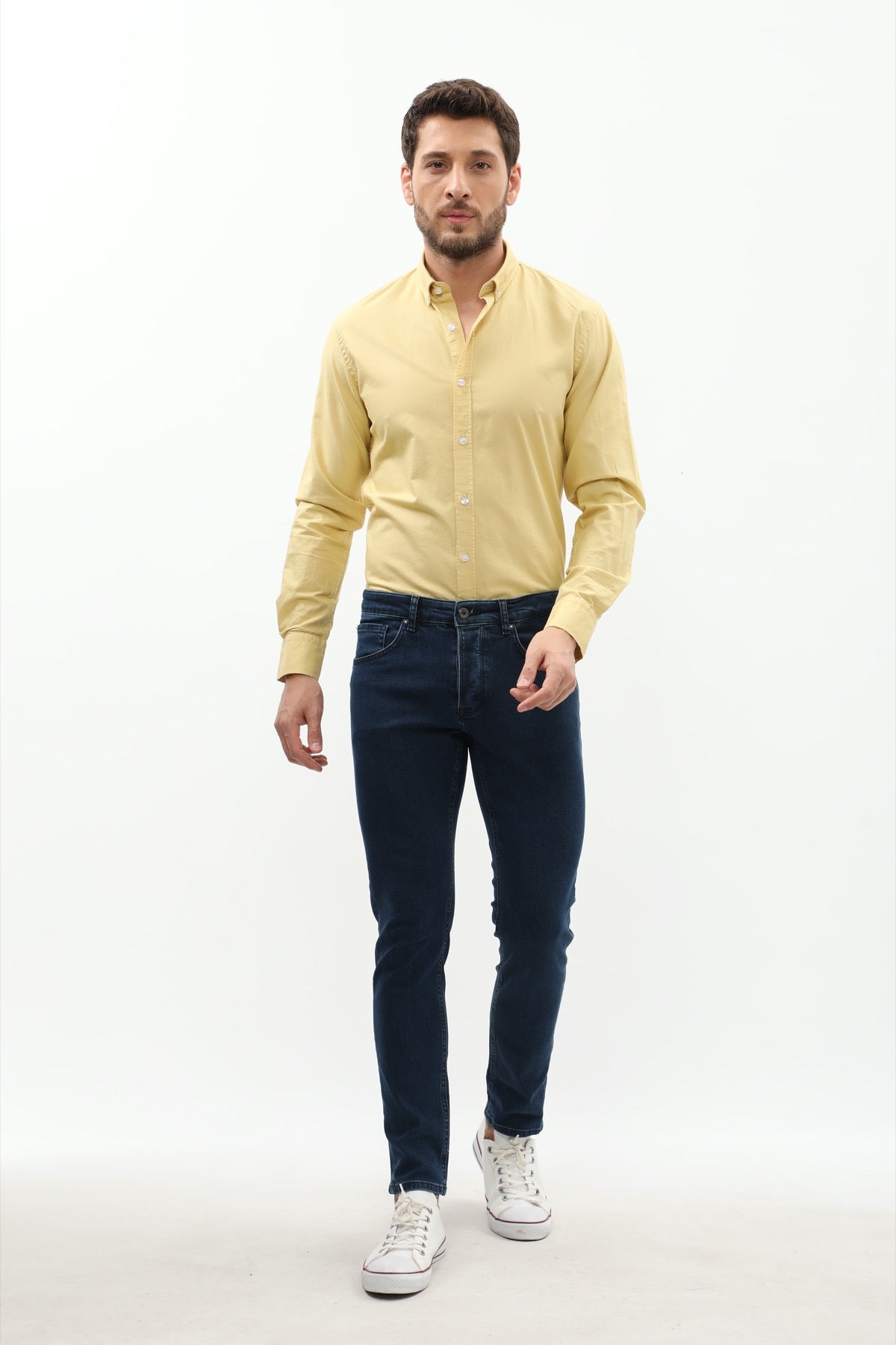 جينز JEANSPRO Slim Fit - رمادي فاتح