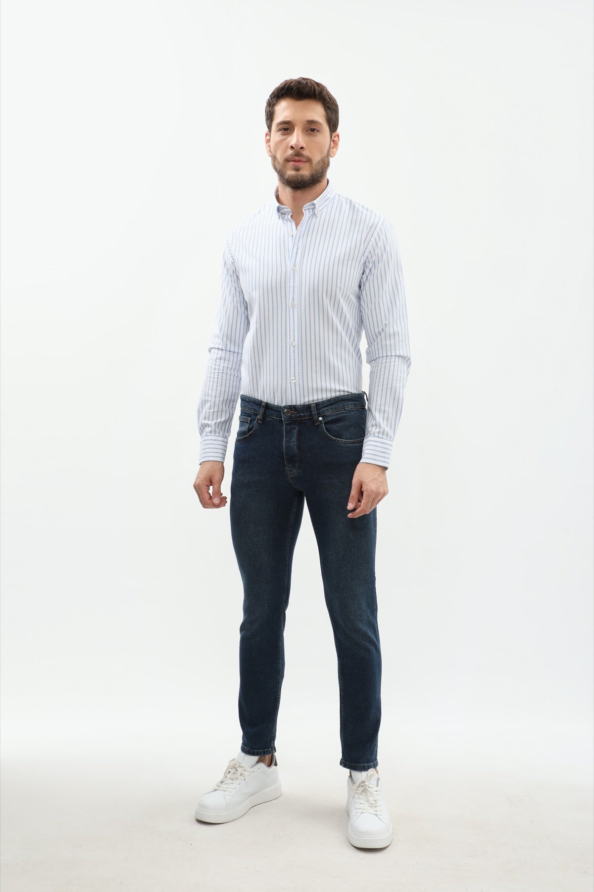 جينز JEANSPRO Slim Fit - رمادي فاتح