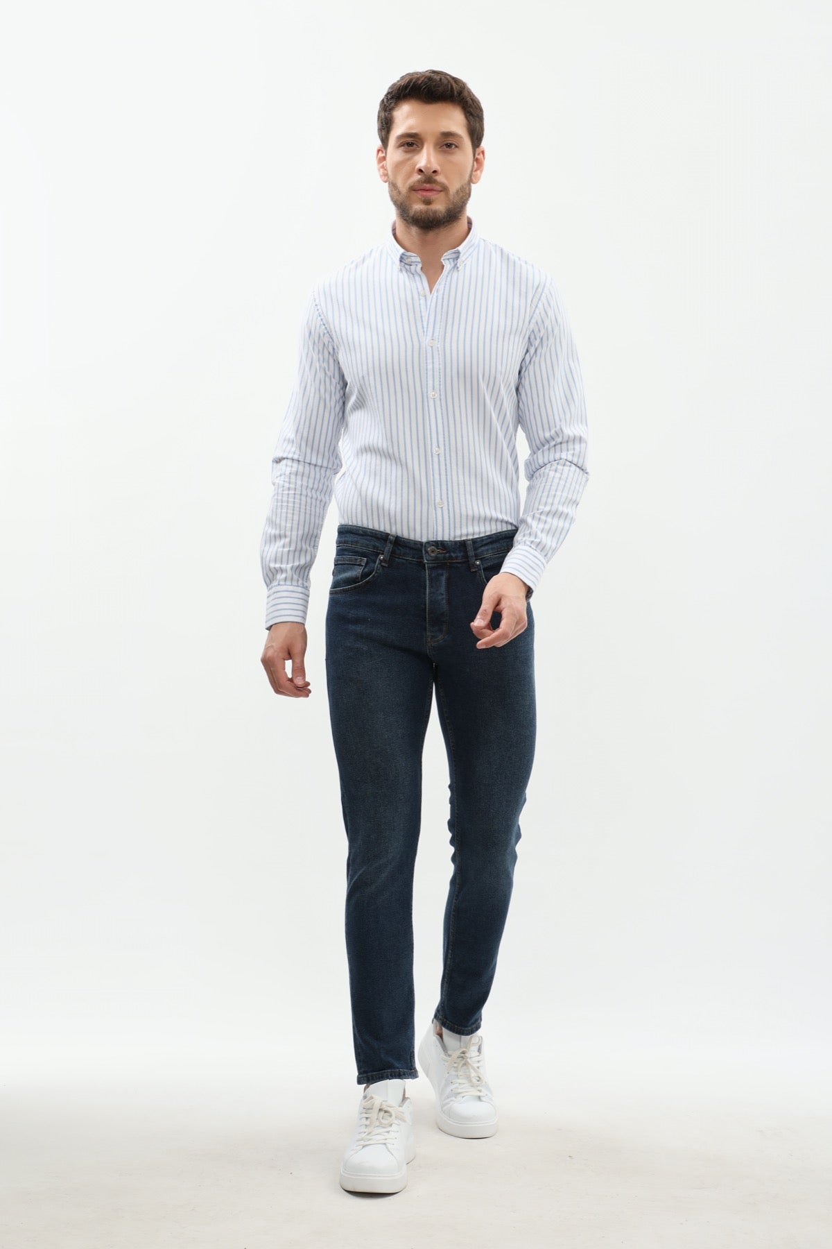 جينز JEANSPRO Slim Fit - رمادي فاتح