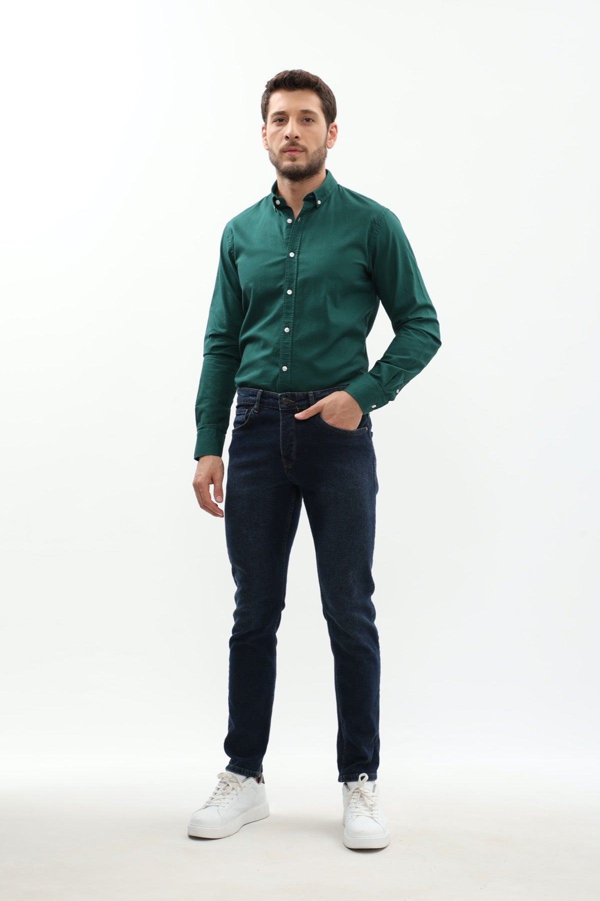 جينز JEANSPRO Slim Fit - رمادي فاتح