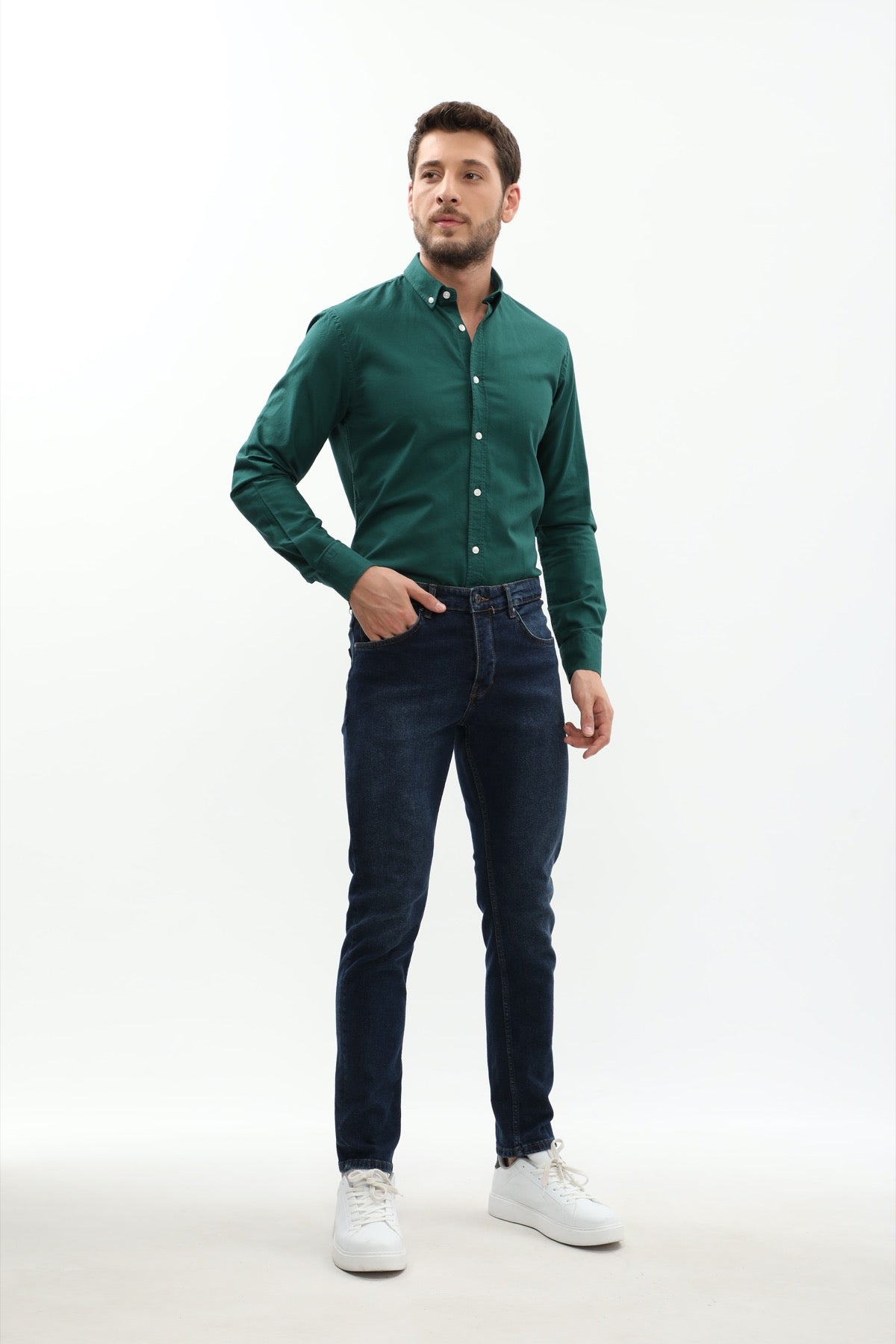 جينز JEANSPRO Slim Fit - رمادي فاتح