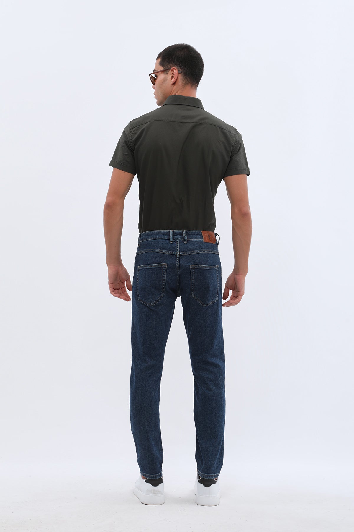 بنطلون جينز JEANSPRO Slim Fit - أزرق نيلي كلاسيكي