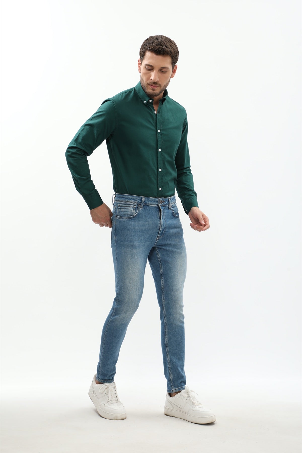 جينز جينز بقصة Slim Fit من JEANSPRO - أسود