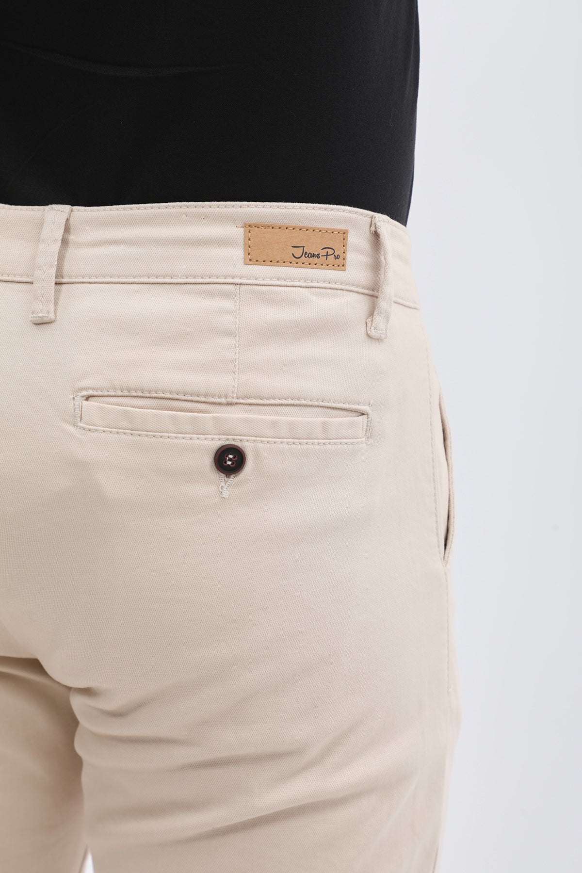 JEANSPRO Cotton Slim Fit Chino Pants - Cream